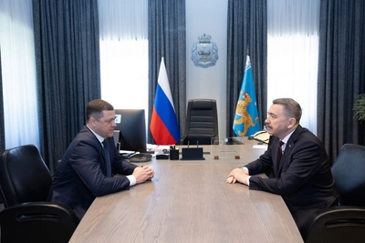 Михаил Ведерников с Сергеем Черногаевым обсудили работу профсоюзов