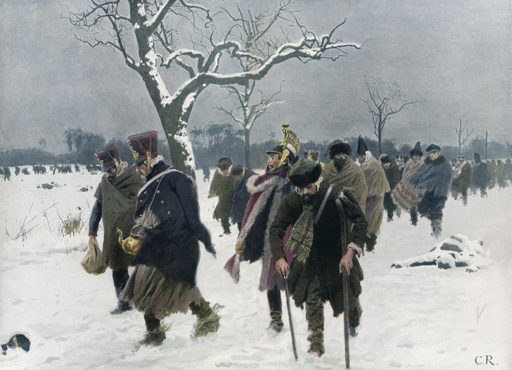 Карл Рехлинг (Carl Röchling), отступление Великой армии Наполеона из России в 1812 году | Источник: Zoonar via Legion Media