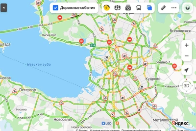 Петербург сковали аномальные утренние пробки
