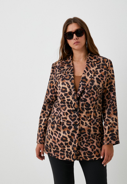 Пиджак с леопардовым принтом