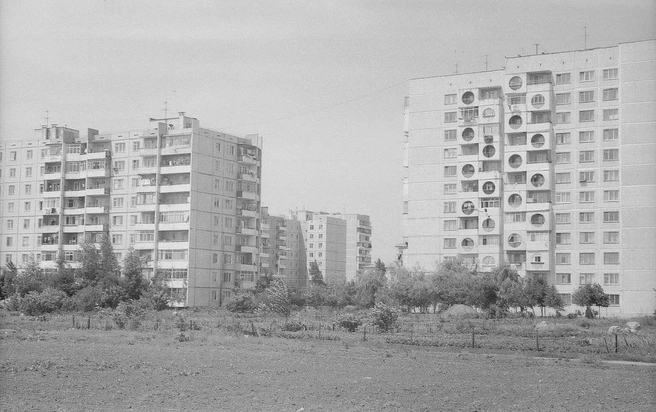 Дома по улице Невкипелого, Гидрострой. 1988–1992 годы | Источник: pastvu.com