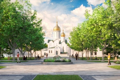 Эскизы двух парков в Левенцовке: храм и археологический музей