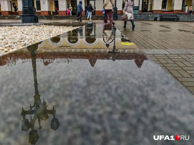 На мокром мраморе картинка довольно четкая | Источник: Булат Салихов / UFA1.RU