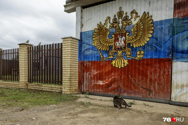 Днем в поселке было довольно пустынно&nbsp;— люди разъехались по делам | Источник: Александр Куренной / 76.RU