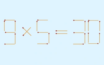 Кто мог так ошибиться? 9х5 точно не равно 30: переместите 1 спичку, чтобы уравнение стало верным