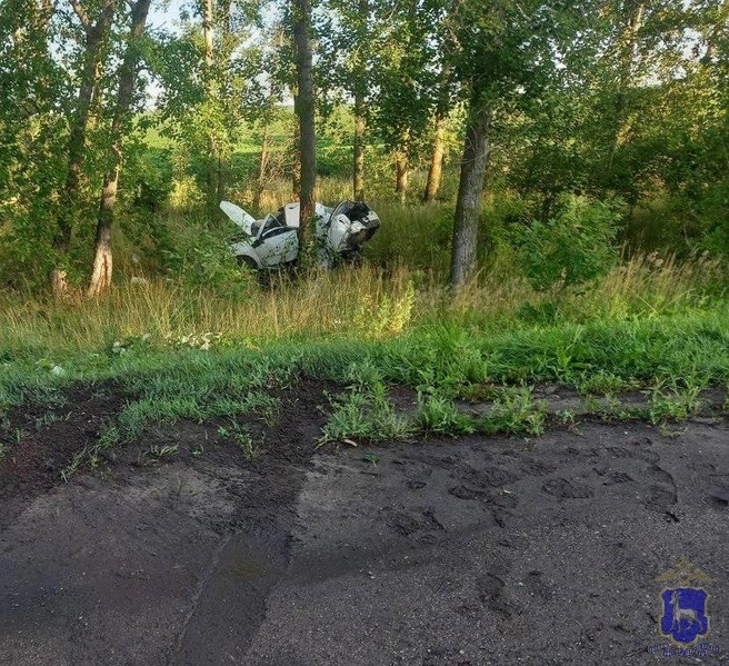 На месте аварии остались следы шин | Источник: ГУ МВД России по Самарской области