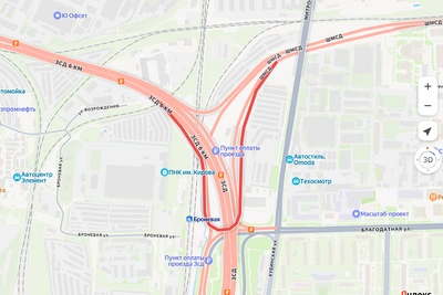 Съезд на Витебскую развязку закроют на ЗСД