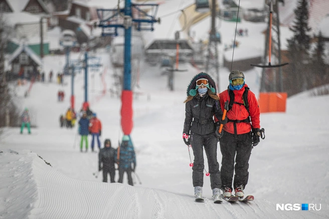 В Новокузнецке подъемники заметно дешевле, чем в Шерегеше. Впрочем, и трассы гораздо короче | Источник: Александр Ощепков / NGS.RU