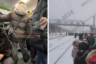 Пассажиры электрички Рязань-Москва ждали поезд 2 часа на снегу