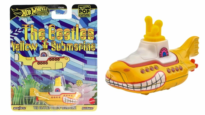 Коллекционная модель The Beatles Yellow Submarine, Hot Wheels