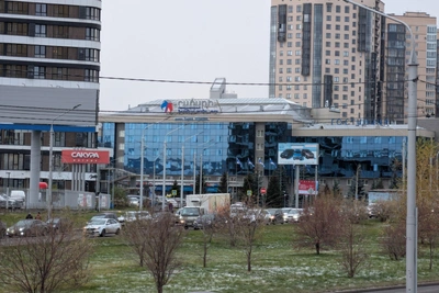 Утренние пробки в Советском районе Красноярска