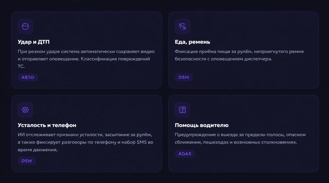 Система анализирует поведение водителя в реальном времени и предупреждает об опасности | Источник: «С-Телеком»
