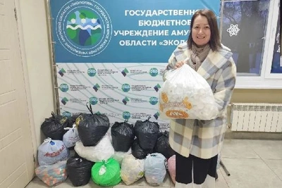 В Приамурье собрали свыше тонны пластиковых крышек