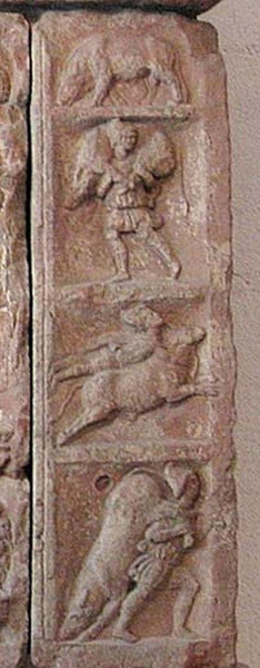 Заходящее солнце античного язычества: 18 деталей барельефа из святилища бога Митры