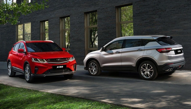 Belgee X50&nbsp;— это копии Geely Coolray первого поколения, которые собирали в Белоруссии на заводе «Белджи» | Источник: Belgee.ru