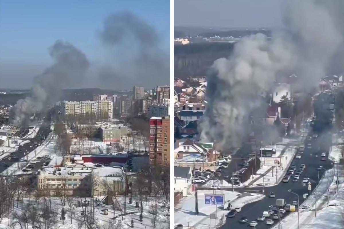 Дымит на полнеба: большой пожар на 9-й просеке в Самаре — видео