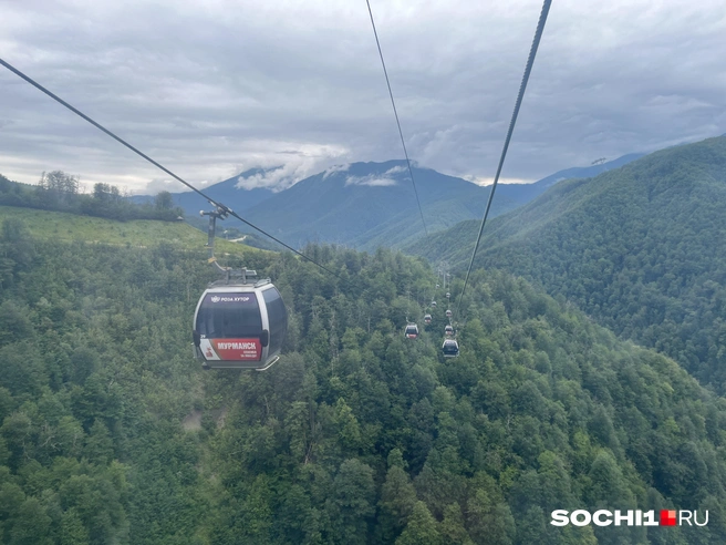 В горах Сочи проходит грозовой фронт | Источник: Анна Грицевич / SOCHI1.RU