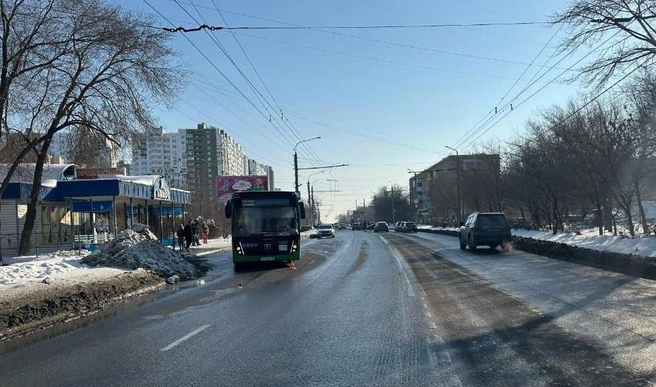 Наезд произошел у остановки «Ликос» | Источник: УМВД России по Оренбургской области