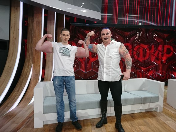 В эфире передачи Кирилл познакомился с Александром Шпаком