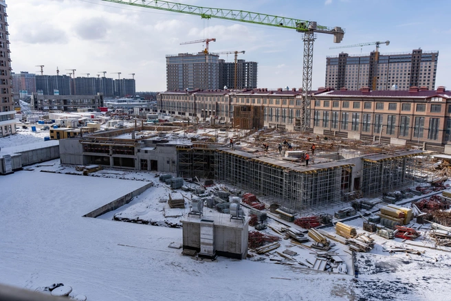 Каркас здания планируют завершить в первом квартале этого года | Источник: DOGMA