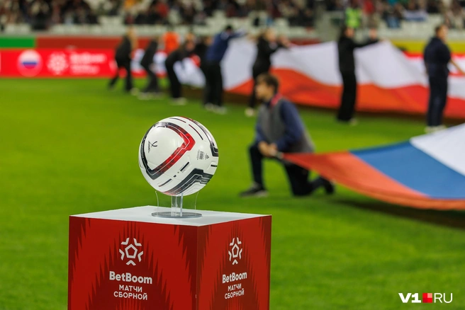 Официальный мяч товарищеских матчей | Источник: Алексей Волхонский / V1.RU