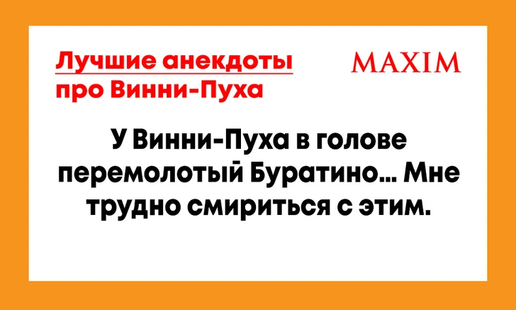 Лучшие анекдоты про Винни-Пуха и Пятачка