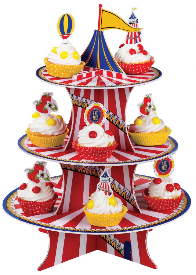 Блюдо для пирожных Circus, картон, принт, Bianca & Family, www.bianca-and-family.com