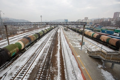 В Забайкальске сошли с рельсов три вагона
