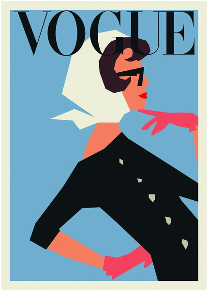 Постер «Винтажный Vogue», «ПростоПостер»