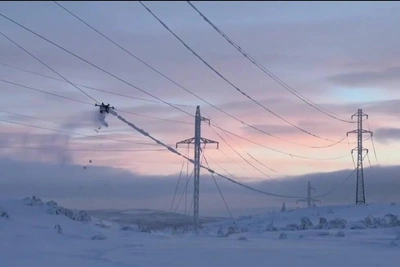 ЛЭП очищают от наледи за 5 минут: идут испытания новой технологии