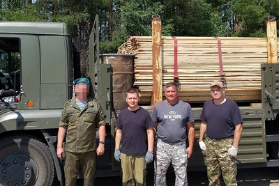 Сотрудники УФССП Костромы доставили пиломатериалы 331-му гвардейскому полку