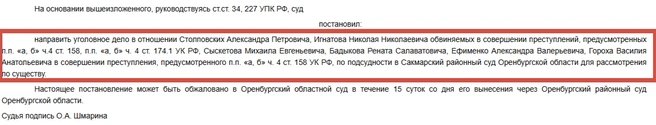 Источник: Оренбургский районный суд