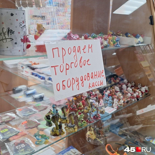 В магазине распродают не только книги и канцтовары, но и кассовое оборудование | Источник: Александр Лисихин / 45.RU 
