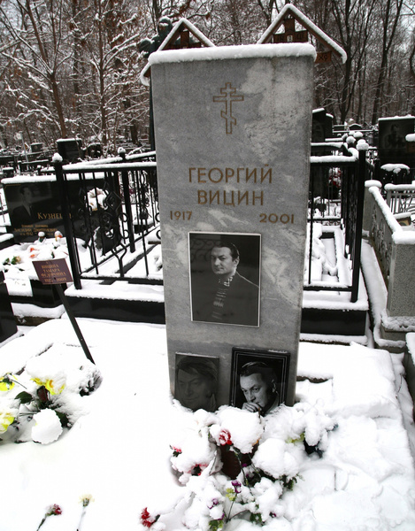 На могиле вдовы Георгия Вицина нет памятника