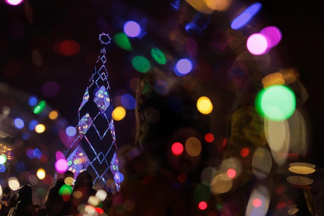 Туляки больше не увидят ёлку-конус на площади Ленина | Источник: Мария Ленц / NGS24.RU