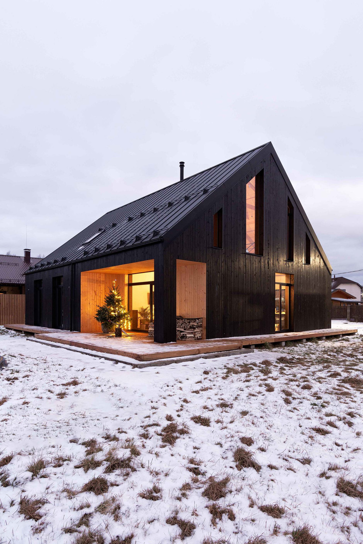 Экологичный дом в стиле Barn House под Петербургом | myDecor