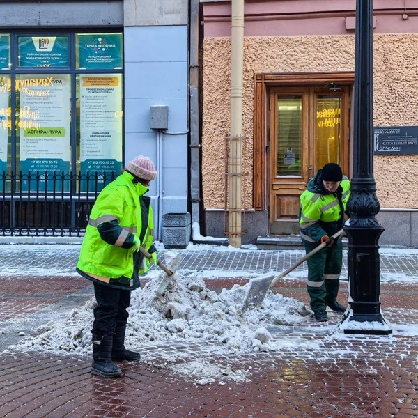 «Тамара» не пришла. За неделю с улиц Петербурга убрали 120 тысяч снежных «кубов» | Источник: Комитет по благоустройству СПб