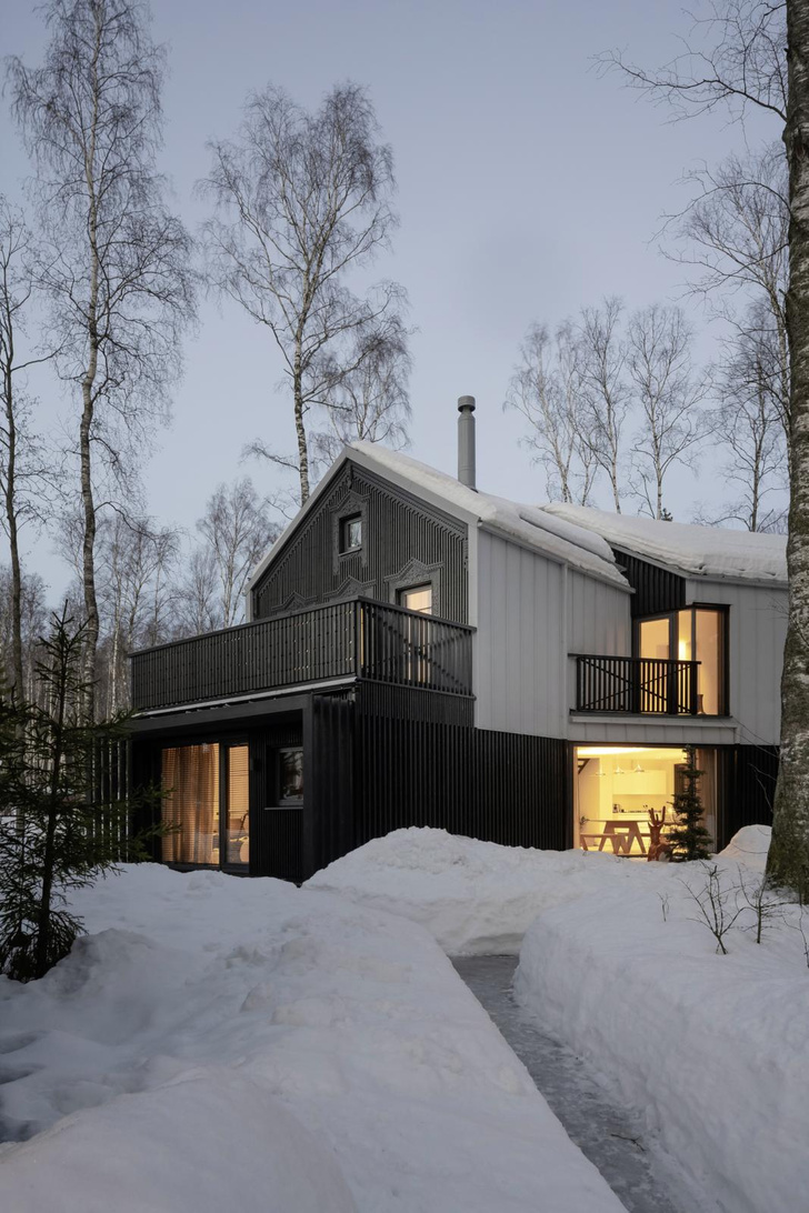 Интерьер с обложки: деревянный дом на берегу Финского залива