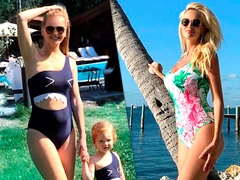 Момент и в море! Звезды, которые показали себя в купальниках вскоре после родов