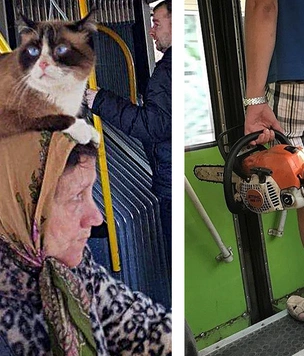 Странные и забавные вещи, которые творятся в общественном транспорте Литвы (17 фото)