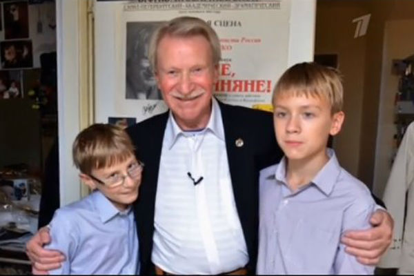 Иван Краско с сыновьями