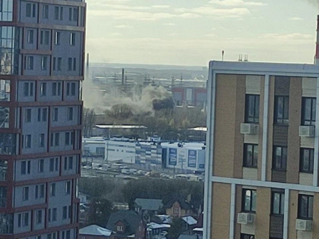 Пожар произошёл на проезде Энергетиков | Источник: читательница НГС