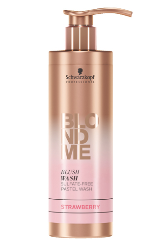 Blond Me Blush Wash, Schwarzkopf ProfessionalОттеночный бессульфатный шампунь. Мягкие пастельные оттенки (абрикосовый, клубничный, сиреневый, серебристый). Подходит для предварительно осветленных волос. Подходит для применения дома (интенсивность оттенка зависит от времени выдержки и состояния волос).