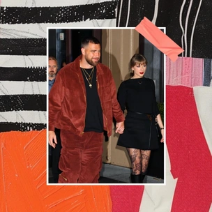 Тейлор Свифт на свидании с Трэвисом Келси показала, как стильно носить ажурные колготки