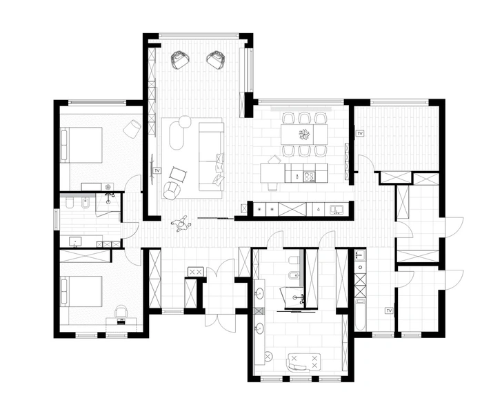 Современный дом 223 м² под Екатеринбургом