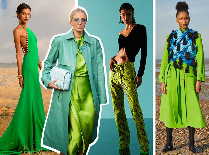 Фото №1 - Как носить ярко-зеленый цвет — самый модный в этом сезоне
