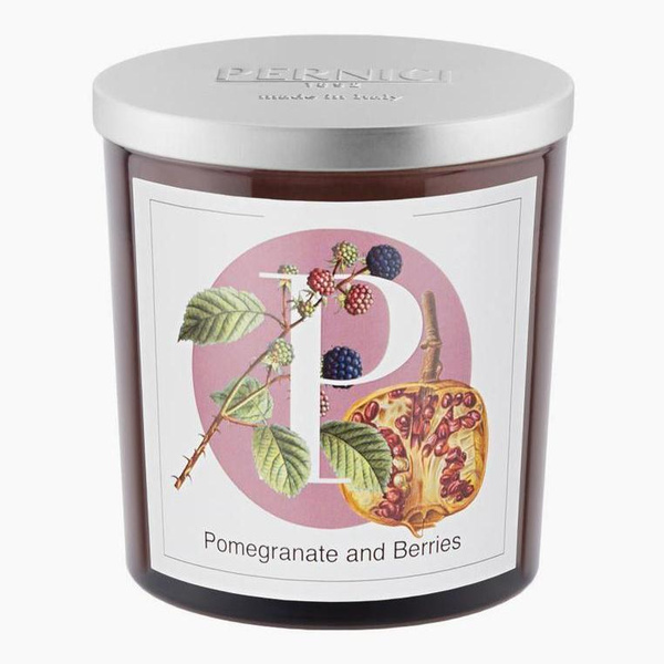 Свеча ароматическая Pomegranate and Berries (Гранат и ягоды), 350 г, Pernici