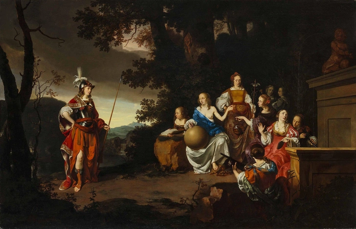 Ари де Вуа. «Минерва и девять муз». 1662 | Источник: Wikimedia Commons