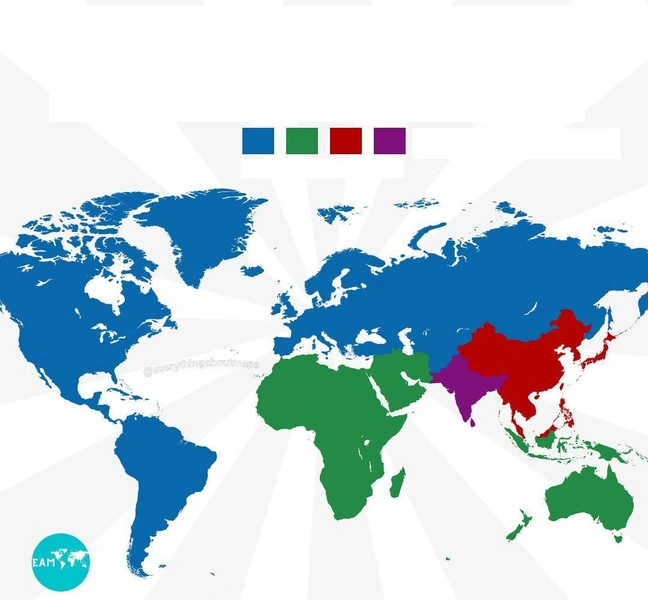 Задачка для эрудитов: что изображено на этой карте мира? | Источник: Everything About Maps