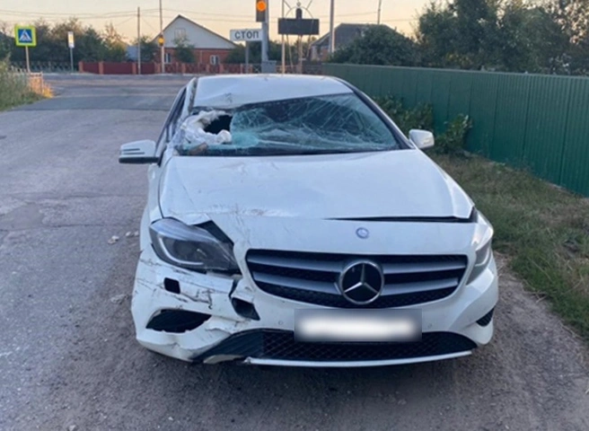 Москвичка на Mercedes влетела в грузовик в Рыбновском районе | ya62.ru